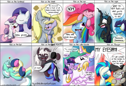 Size: 1431x976 | Tagged: safe, artist:kiyoshiii, character:bon bon, character:derpy hooves, character:dinky hooves, character:dj pon-3, character:lyra heartstrings, character:octavia melody, character:pinkie pie, character:princess celestia, character:queen chrysalis, character:rainbow dash, character:rarity, character:soarin', character:sweetie belle, character:sweetie drops, character:twilight sparkle, character:vinyl scratch, oc, species:alicorn, species:changeling, species:earth pony, species:pegasus, species:pony, species:unicorn, ship:lyrabon, ship:pinkiedash, ship:scratchtavia, ship:twilestia, abstract background, adorabon, art meme, biting, blushing, changeling queen, cheeselegs, clothing, cute, cutealis, cutelestia, dashabetes, derpabetes, dialogue, diapinkes, diasweetes, dinkabetes, disgusted, ear bite, equestria's best mother, female, filly, glare, goggles, heart, hoof shoes, kissing, lesbian, licking, looking at you, lyrabetes, male, mare, mother and daughter, nom, ocbetes, raribetes, shipping, siblings, silly, sisters, soarinbetes, straight, tavibetes, tongue out, twiabetes, uniform, vinylbetes, wall of tags, wonderbolts uniform