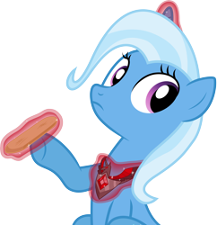 Size: 6190x6400 | Tagged: safe, artist:stillfire, character:trixie, species:pony, species:unicorn, absurd resolution, alicorn amulet, female, magic, mare, nail file, simple background, solo, transparent background, vector