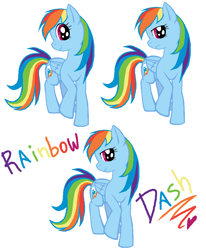 Size: 770x936 | Tagged: safe, artist:g-blue16, character:rainbow dash, species:pegasus, species:pony, female, mare, simple background, solo, white background