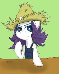 Size: 800x1007 | Tagged: safe, artist:macheteponies, character:rarity, episode:simple ways, g4, my little pony: friendship is magic, clothing, female, hat, rarihick, solo, straw hat
