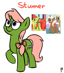 Size: 645x739 | Tagged: safe, artist:milchik, character:peachy sweet, character:silver spanner, apple family member, fusion