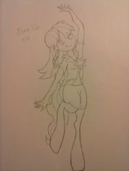 Size: 1536x2048 | Tagged: safe, artist:vinny, oc, oc only, oc:eventide, parent:sunset shimmer, satyr, offspring, solo