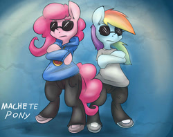 Size: 1280x1016 | Tagged: safe, artist:macheteponies, character:pinkie pie, character:rainbow dash