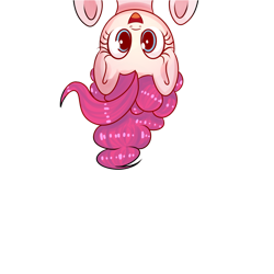Size: 1024x1024 | Tagged: safe, artist:mite-lime, character:pinkie pie, female, simple background, smiling, solo, transparent background, upside down