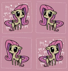 Size: 793x833 | Tagged: safe, artist:cappydarn, character:fluttershy, blushing, female, simple background, solo