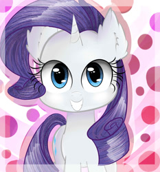 Size: 1024x1101 | Tagged: safe, artist:mite-lime, character:rarity, female, grin, looking at you, smiling, solo