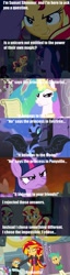 Size: 450x1771 | Tagged: safe, artist:e-e-r, character:nightmare moon, character:princess celestia, character:princess luna, character:snails, character:snips, character:sunset shimmer, character:twilight sparkle, character:twilight sparkle (alicorn), species:alicorn, my little pony:equestria girls, andrew ryan, bioshock, comic, parody