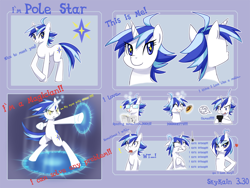 Size: 1280x960 | Tagged: safe, artist:skykain, oc, oc only, oc:pole star, species:pony, bipedal, concept art, magic