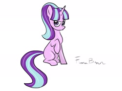Size: 2048x1536 | Tagged: safe, artist:fiona brown, character:starlight glimmer, episode:the cutie map, g4, my little pony: friendship is magic, season 5, antagonist, female, s5 starlight, sitting, solo