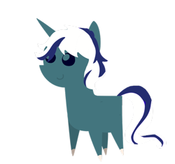 Size: 900x847 | Tagged: safe, artist:anightlypony, oc, oc only, oc:nightly, species:pony, species:unicorn, blue, male, pointy ponies, solo, stallion