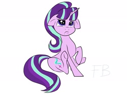 Size: 2048x1536 | Tagged: safe, artist:fiona brown, character:starlight glimmer, species:pony, species:unicorn, cute, female, floppy ears, glimmerbetes, mare, puppy dog eyes, sad, sad face, sadlight glimmer, sitting, solo