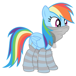 Size: 7000x7000 | Tagged: safe, artist:anxet, character:rainbow dash, species:pegasus, species:pony, absurd resolution, bandana, clothing, dog tags, female, mare, scarf, simple background, socks, solo, striped socks, transparent background, vector