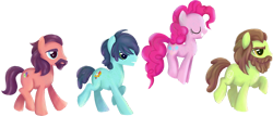 Size: 1200x512 | Tagged: safe, artist:kaizerin, character:pinkie pie, species:pony, episode:party pooped, g4, my little pony: friendship is magic, abbey road, george harrison, john lennon, lonely hearts, northern song, paul mccartney, ponified, strawberry fields, the beatles, walking