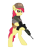 Size: 2480x3172 | Tagged: safe, artist:shadawg, character:apple bloom, species:earth pony, species:pony, g4, bipedal, female, g3a1, gun, high res, hoof hold, military, rifle, simple background, solo, three quarter view, transparent background, weapon