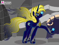 Size: 900x689 | Tagged: safe, artist:lillykitten, oc, species:alicorn, species:pony, alicorn oc, david bowie, flowing hair, flowing mane, flowing tail, goblin king, jareth, labyrinth (movie), male, male alicorn, male alicorn oc, movie reference, ponified, stallion