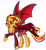 Size: 2197x2389 | Tagged: safe, artist:itsnotdaijoubu, character:sunset satan, character:sunset shimmer, species:pony, species:unicorn, g4, my little pony:equestria girls, clothing, costume, demon, female, halloween, looking at you, nightmare night, nightmare night costume, simple background, solo, sunset satan