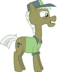 Size: 472x596 | Tagged: safe, artist:pacificgreen, cap, clothing, hat, max raid, pest control pony, pest pony, shirt, simple background, transparent background, vector