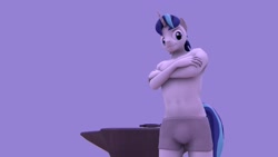 Size: 1920x1080 | Tagged: safe, artist:setup1337, character:shining armor, species:anthro, 3d, clothing, male, solo, source filmmaker, topless