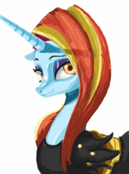 Size: 720x975 | Tagged: safe, artist:miracle32, character:sassy saddles, female, simple background, solo