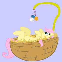 Size: 2045x2045 | Tagged: safe, artist:yooyfull, character:fluttershy, anatomically incorrect, basket, filly, high res, incorrect leg anatomy, pony in a basket