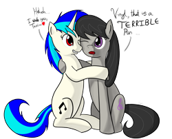 Size: 3880x3140 | Tagged: safe, artist:jade meteor, character:dj pon-3, character:octavia melody, character:vinyl scratch, ship:scratchtavia, female, high res, lesbian, shipping