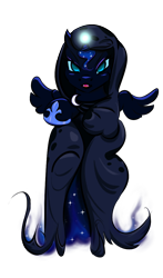 Size: 640x1088 | Tagged: safe, artist:kwendynew, character:princess luna, episode:a hearth's warming tail, g4, my little pony: friendship is magic, female, solo, spirit of hearth's warming yet to come