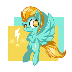 Size: 2400x2400 | Tagged: safe, artist:malphee, character:lightning dust, annoyed, cutie mark, female, signature, solo