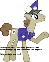 Size: 2984x3776 | Tagged: safe, artist:catnipfairy, character:post haste, fallout equestria, courier, fallout: new vegas, high res, los pegasus, meta