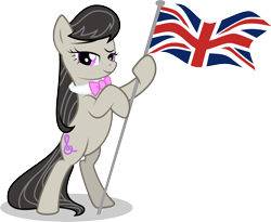 Size: 7321x6010 | Tagged: safe, artist:lazypixel, character:octavia melody, absurd resolution, britain, britavia, british, female, flag, simple background, solo, transparent background, union jack, united kingdom, vector