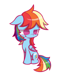 Size: 2400x3000 | Tagged: safe, artist:malphee, character:rainbow dash, female, sitting, solo, tongue out