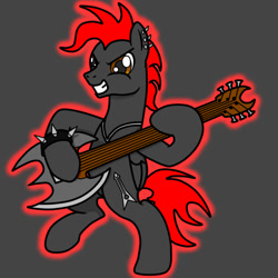 Size: 700x700 | Tagged: safe, artist:tay-houby, oc, oc only, oc:blackshadow, species:pegasus, species:pony, edgy, narm, poe's law, red and black oc, solo