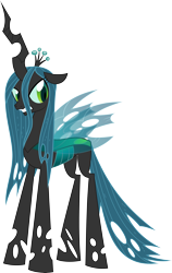 Size: 4820x7622 | Tagged: safe, artist:psyxofthoros, character:queen chrysalis, species:changeling, absurd resolution, angry, changeling queen, psyxofthoros, simple background, transparent background, vector