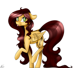 Size: 2173x2013 | Tagged: safe, artist:harmonyskish, oc, oc only, species:pegasus, species:pony, raised hoof, simple background, solo, tongue out, transparent background