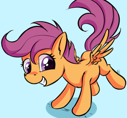 Size: 1280x1190 | Tagged: safe, artist:replacer808, character:scootaloo, blank flank, cute, cutealoo, female, happy, solo