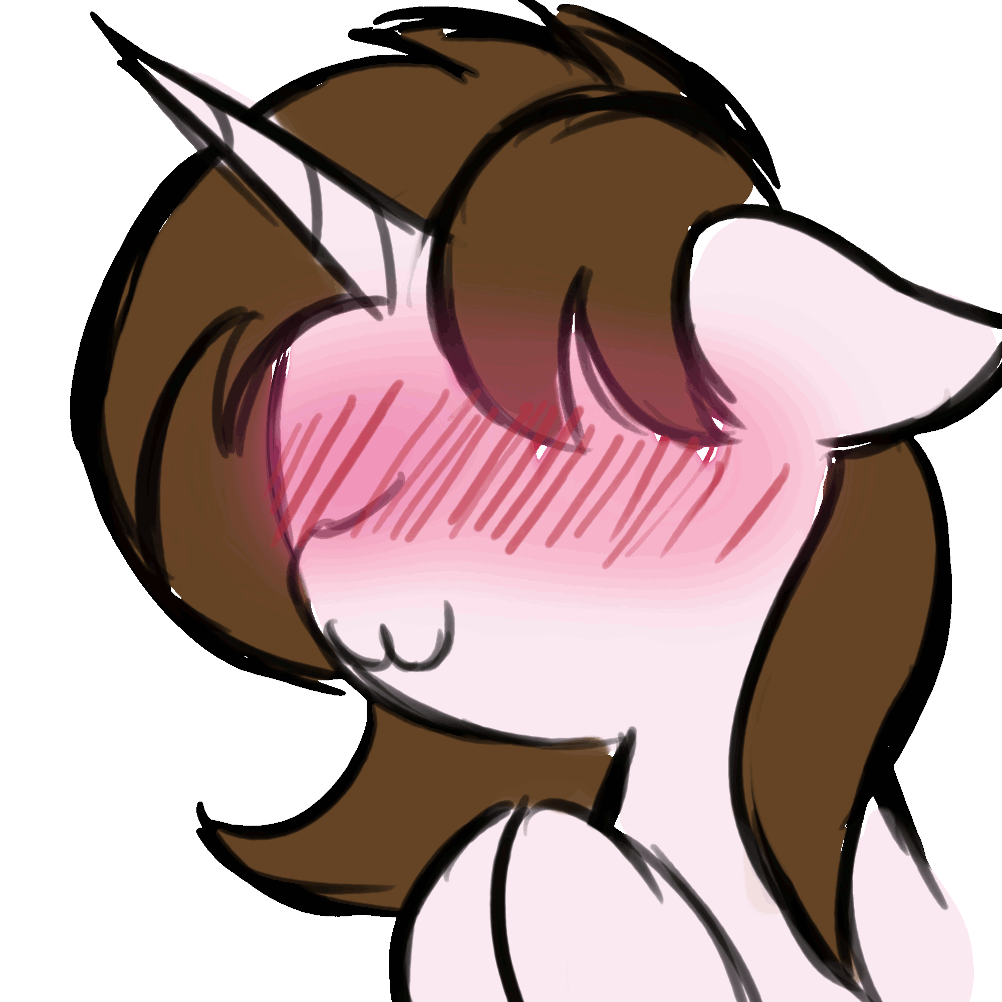 Size: 2000x2000 | Tagged: safe, artist:ilynalta, oc, oc only, oc:ily, species:pony, :3, animated, blushing, context is for the weak, female, floppy ears, gif, high res, mare, simple background, solo, transparent background, waifu
