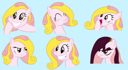 Size: 1280x707 | Tagged: safe, artist:dosey--doe, oc, oc only, oc:dosey doe, species:pony, grin, happy, heart eyes, puffy cheeks, smiling, solo, starry eyes, wingding eyes