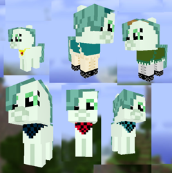 Size: 568x570 | Tagged: safe, artist:minus, oc, oc only, oc:emerald jewel, species:earth pony, species:pony, amulet, child, colt, colt quest, cute, foal, male, mine little pony, minecraft, skin, solo