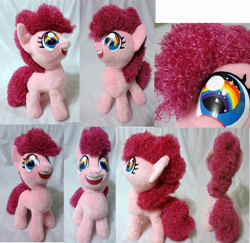 Size: 4640x4510 | Tagged: safe, artist:rens-twin, character:pinkie pie, species:pony, absurd resolution, female, filly, irl, photo, plushie, solo