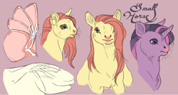 Size: 1672x895 | Tagged: safe, artist:jayrockin, character:fluttershy, character:twilight sparkle, species:pony, anatomy, female, mare, tiny sapient ungulates, ugly cute, whiskers