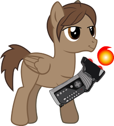 Size: 1794x1977 | Tagged: safe, artist:andrevus, oc, oc only, species:pegasus, species:pony, description at source, fireball, nintendo, power glove, simple background, solo, spell, transparent background