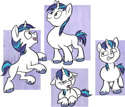 Size: 800x682 | Tagged: safe, artist:nukilik, character:shining armor, species:pony, species:unicorn, blank flank, colt, cute, male, shining adorable, smiling, solo, unshorn fetlocks, younger