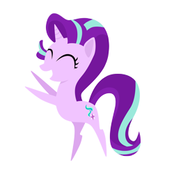 Size: 4000x4000 | Tagged: safe, artist:sol-r, character:starlight glimmer, species:pony, species:unicorn, my little pony: the movie (2017), female, happy, pointy ponies, simple background, solo, transparent background, vector