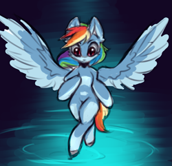 Size: 983x949 | Tagged: safe, artist:limchph2, character:rainbow dash, species:pegasus, species:pony, female, mare, solo, spread wings, wings