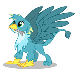 Size: 790x749 | Tagged: safe, artist:dosey--doe, oc, oc only, oc:wendy wrenches, species:griffon, female, griffon oc, looking up, simple background, solo, transparent background, wrench
