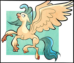 Size: 800x685 | Tagged: safe, artist:nukilik, character:princess skystar, species:classical hippogriff, species:hippogriff, my little pony: the movie (2017), female, missing accessory, solo