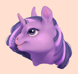 Size: 742x710 | Tagged: safe, artist:jayrockin, character:twilight sparkle, species:pony, bust, female, mare, solo, tiny sapient ungulates, ugly cute, whiskers