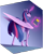 Size: 2269x2802 | Tagged: safe, artist:batonya12561, character:twilight sparkle, character:twilight sparkle (alicorn), species:alicorn, species:pony, g4, abstract background, big wings, book, female, glowing horn, gradient background, hoers, horn, looking at you, magic, magic aura, majestic, mare, signature, solo, telekinesis, wings
