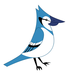 Size: 3000x3000 | Tagged: safe, artist:korikian, species:bird, ambiguous gender, animal, blue jay, simple background, solo, transparent background, vector