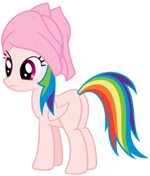 Size: 6000x7000 | Tagged: safe, artist:anxet, edit, character:rainbow dash, species:pegasus, species:pony, absurd resolution, butt, female, furless, furless edit, mare, nude edit, nudity, plot, plucked, shaved, simple background, solo, towel, transparent background, vector, vector edit