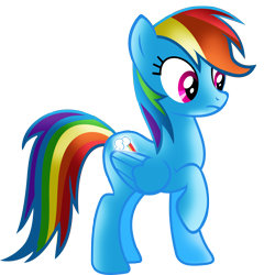 Size: 7000x7000 | Tagged: safe, artist:anxet, artist:silentgriffon, edit, character:rainbow dash, species:pegasus, species:pony, absurd resolution, female, raised hoof, shading edit, simple background, solo, transparent background, vector